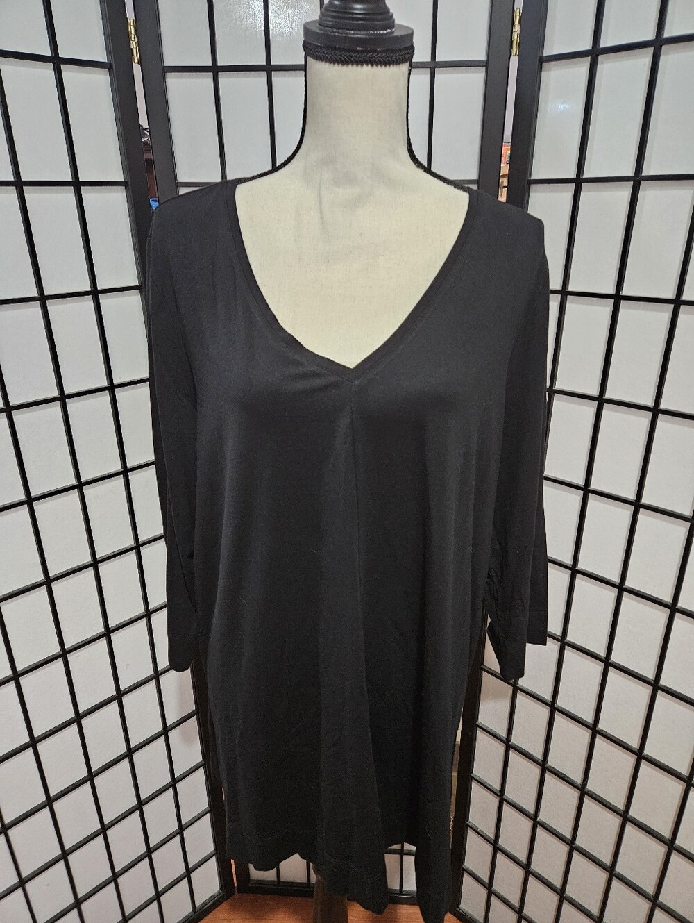 NWOT Chico's Size 3 (XL/16) Ultimate Tee 3/4 Sleeve Super Soft Top